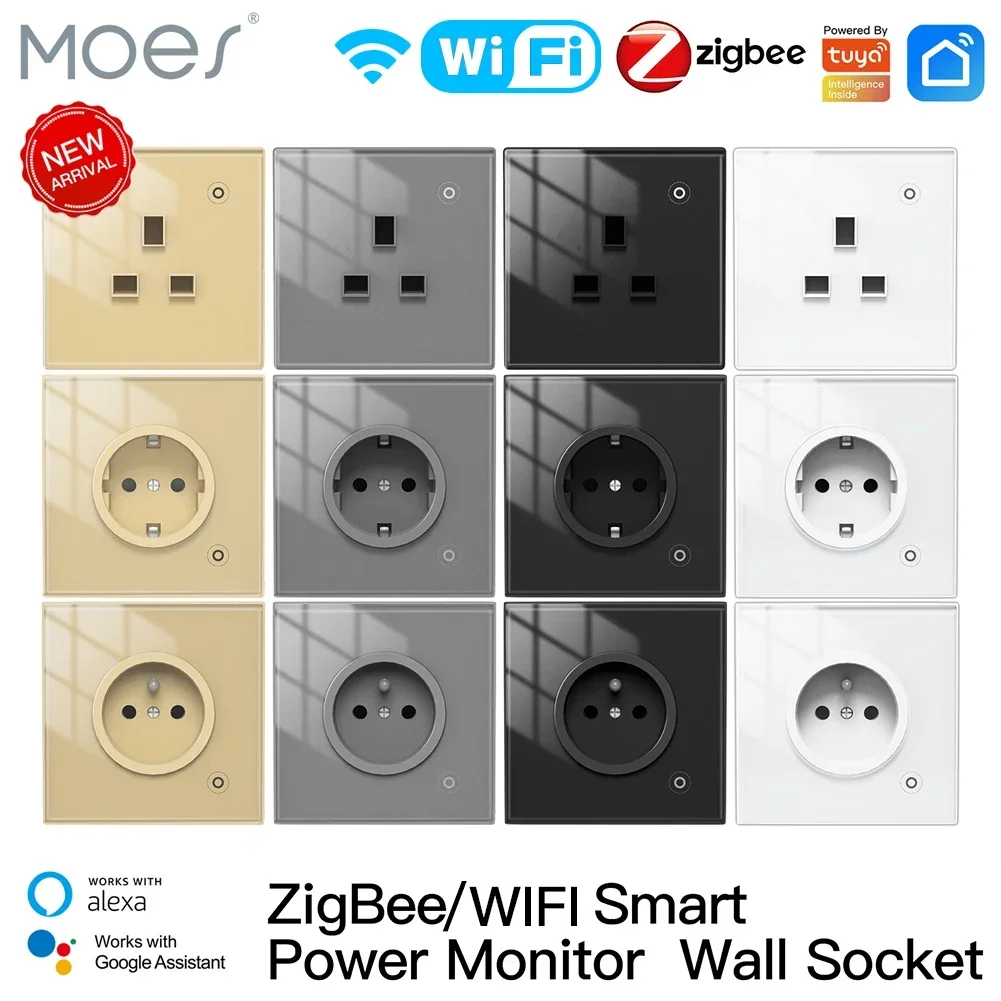 Smart Home Nest - Moes ZigBee soket dinding, WIFI Panel
