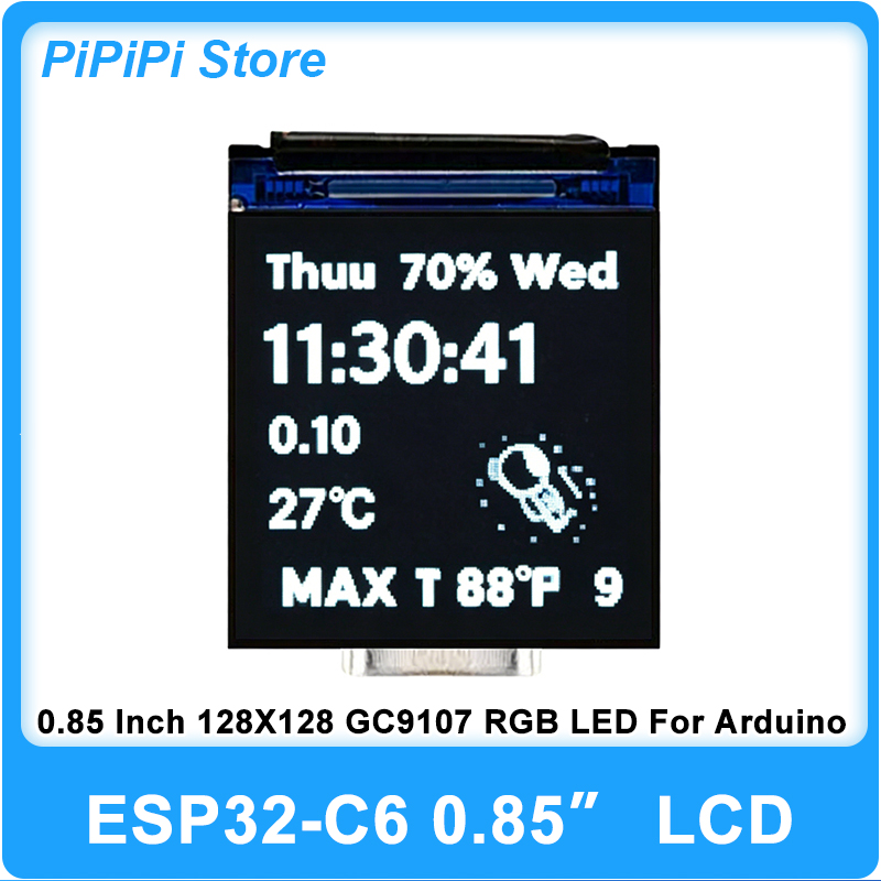 Smart Home Esp32 - ESP32 C6 0.85 Inci 128X128 Layar
