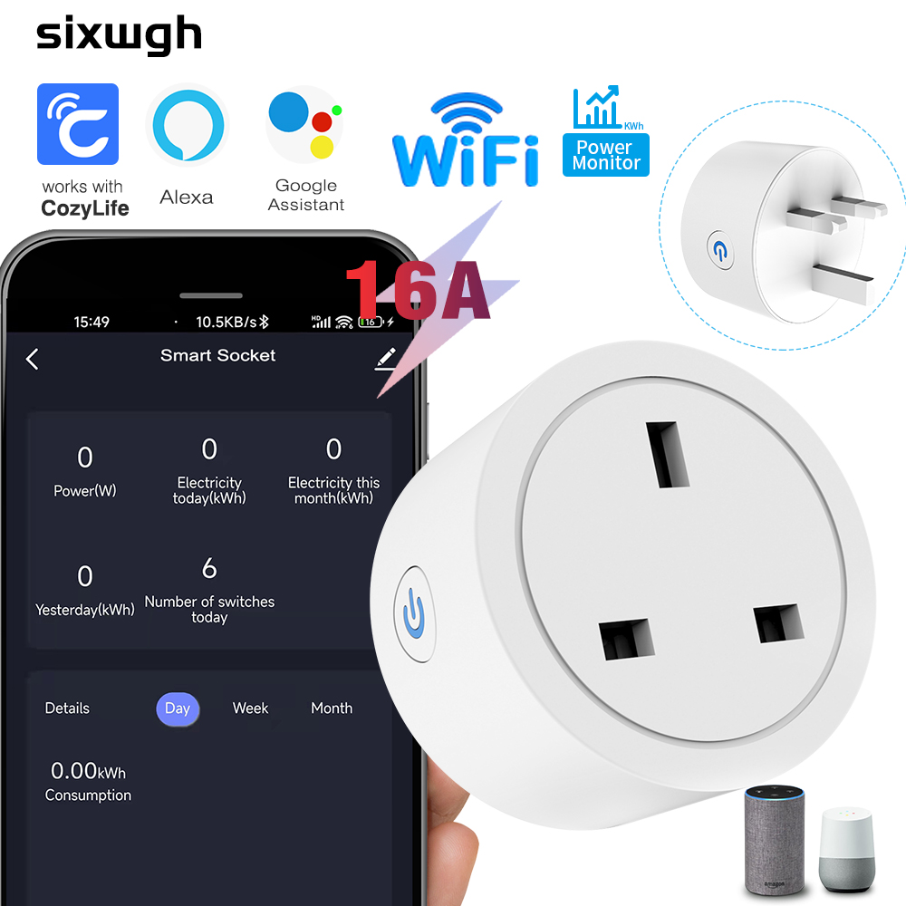 Smart Home Or Smart Home - Soket WiFi Pintar 16A Colokan UK