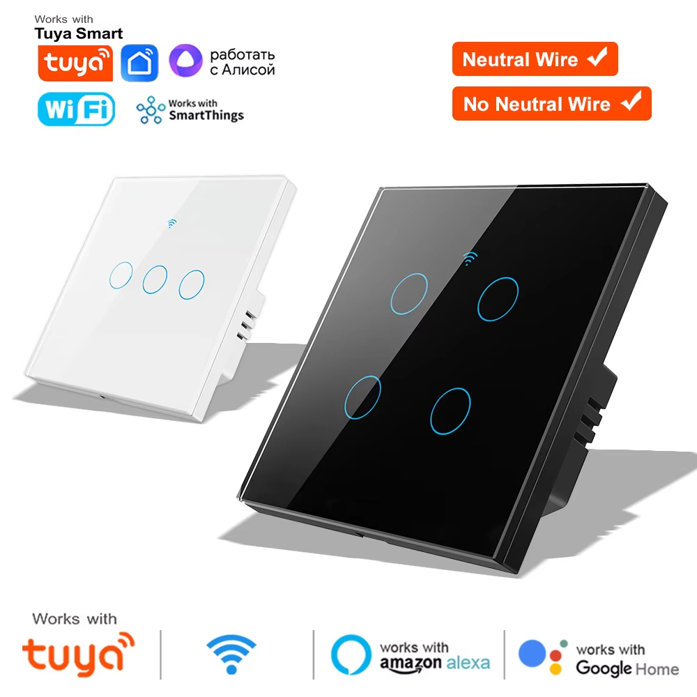 Smart Home Full System - Saklar Lampu Dinding Sentuh WiFi RF
