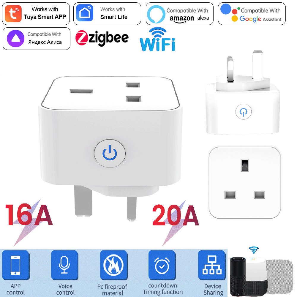 Smart Home Or Smart Home - Tuya Smart Socket 16A/20A WiFi atau