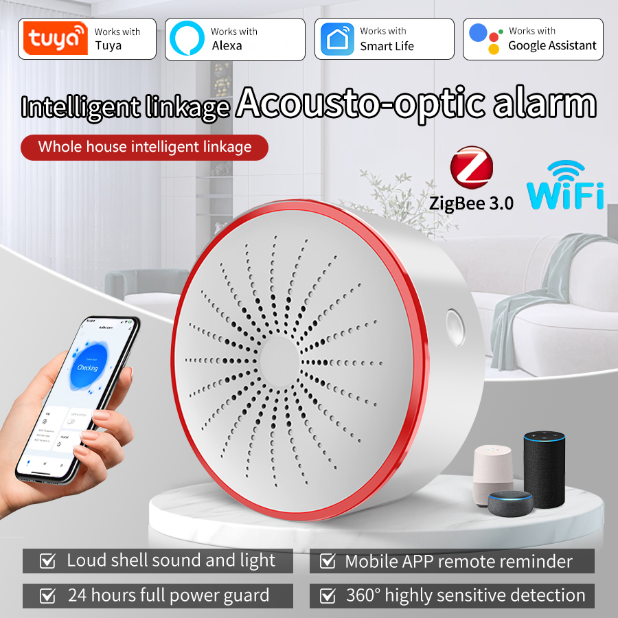 Smart Home Full System - Tuya WiFi ZigBee Smart Alarm Siren