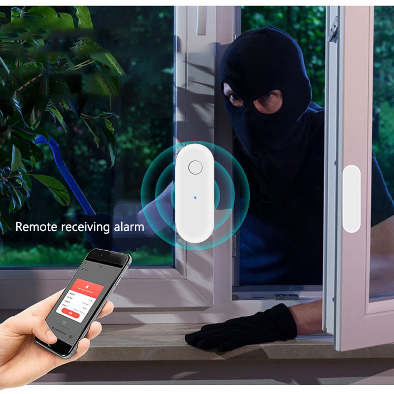 Door Window Sensor - Alarm Penerima Jarak Jauh Wi-Fi Detektor