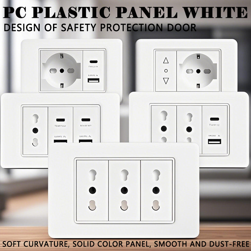 Smart Home Or Smart Home - 118 Buah Soket Panel Plastik USB