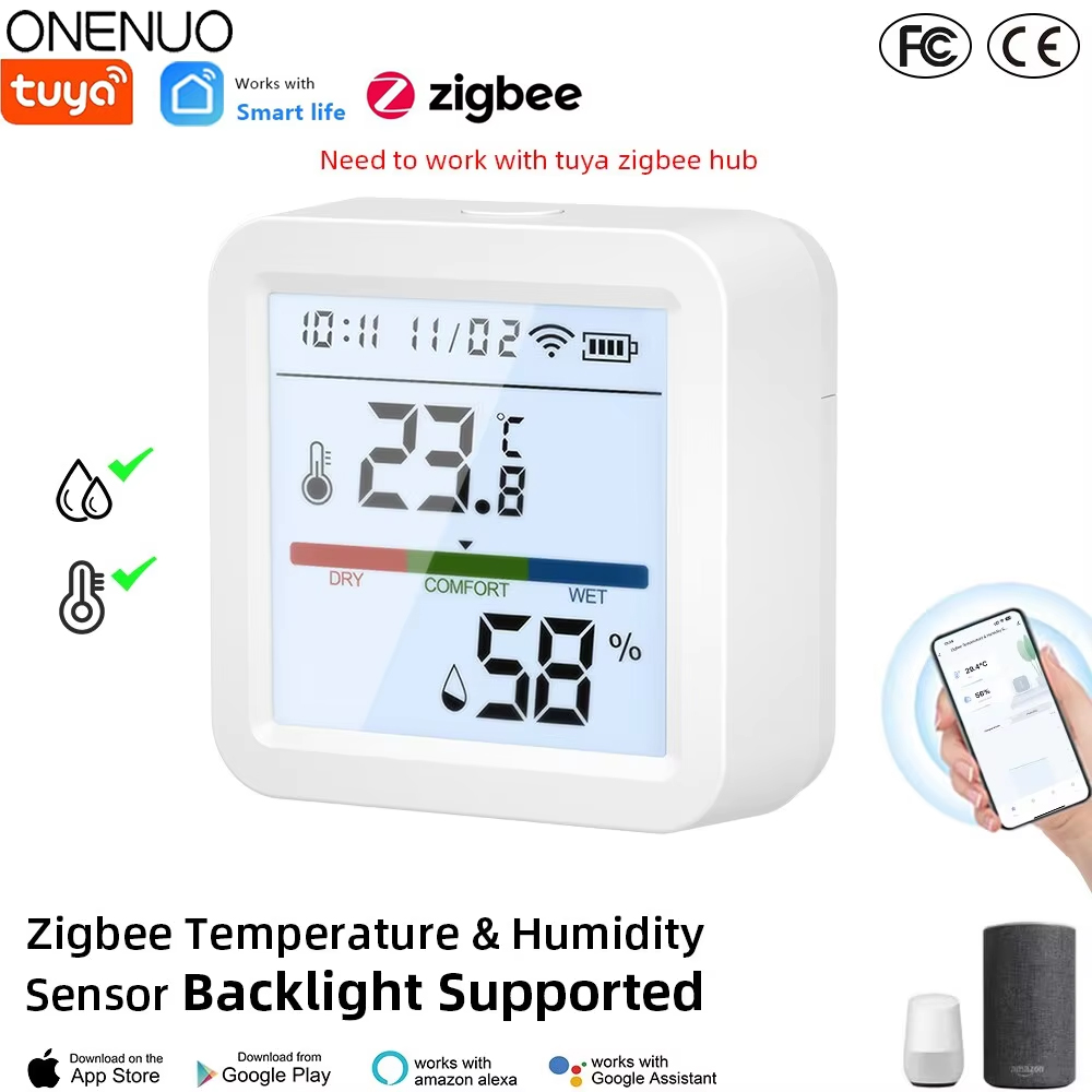 Smart Home Nest - ZigBee Tuya Sensor kelembapan suhu rumah