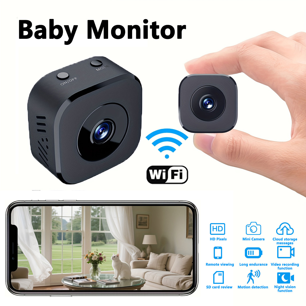Security Ip Camera - Kamera WiFi Mini HD 1080P Pengawasan
