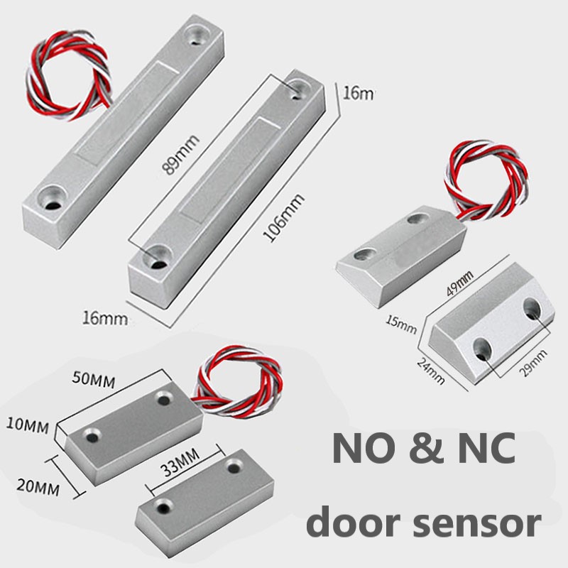 Door Window Sensor - NC sakelar magnetik logam campuran seng