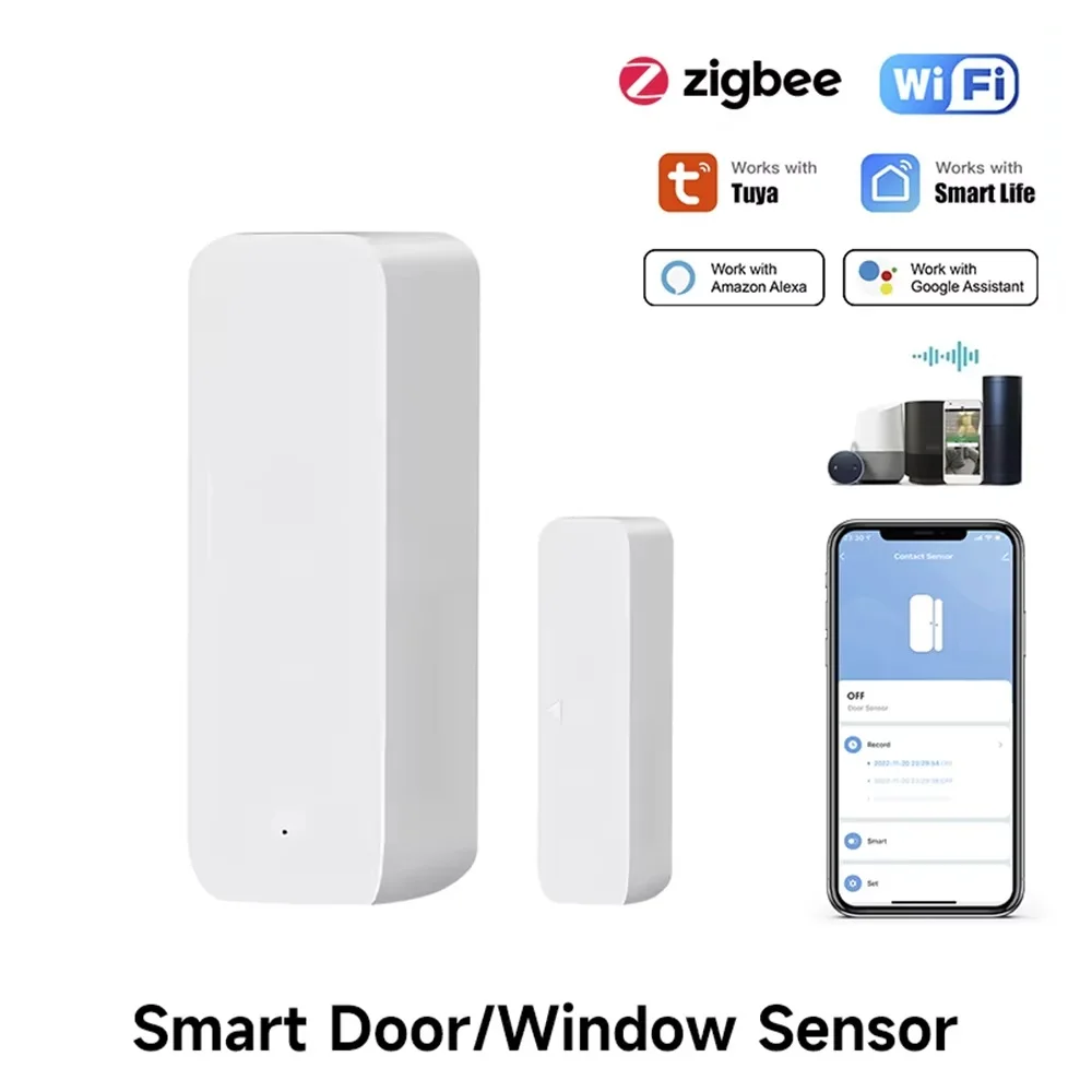 Door Window Sensor - Tuya Zigbee/WiFi Sensor Jendela Pintu Magnetik