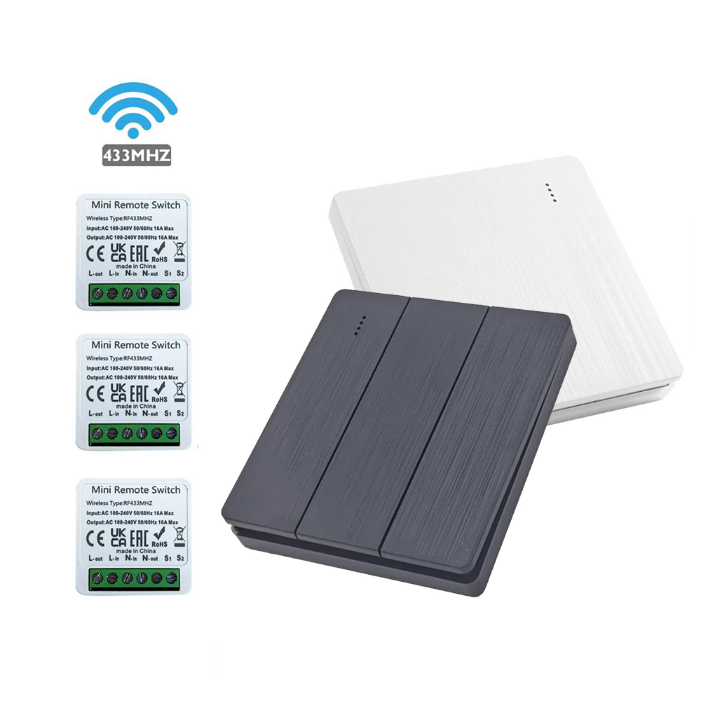 Smart Home Ventilation - 433Mhz RF 86 Sakelar Panel Dinding