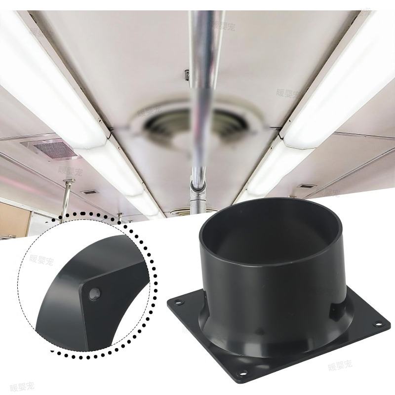 Smart Home Ventilation - Konektor Flensa Dinding ABS 75/100/120MM untuk