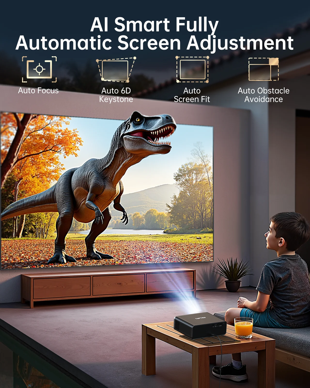 Proyektor ApexTPTOPTRO 4K 1000 - Smart Home X10 ulasan dan harga