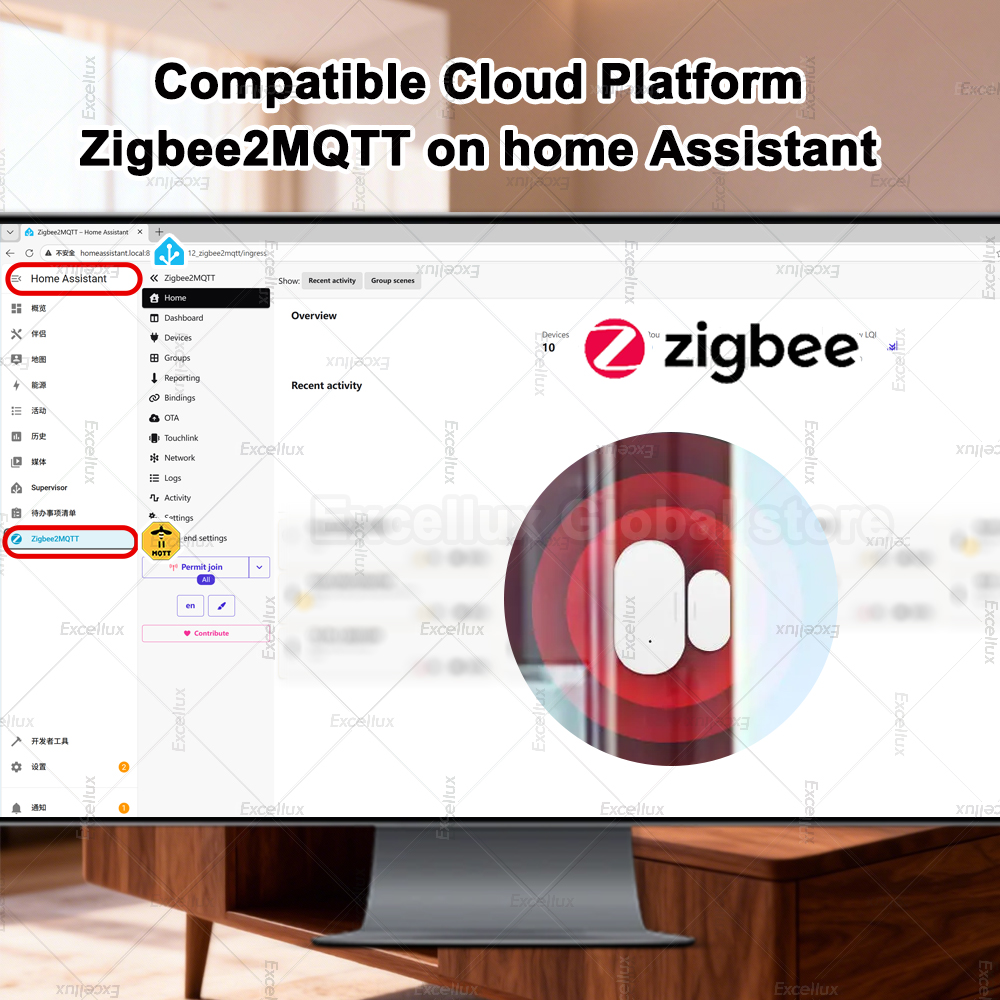 Zigbee 3.0 Sensor Jendela Pint - Smart Home Zigbee 3.0 ulasan dan harga