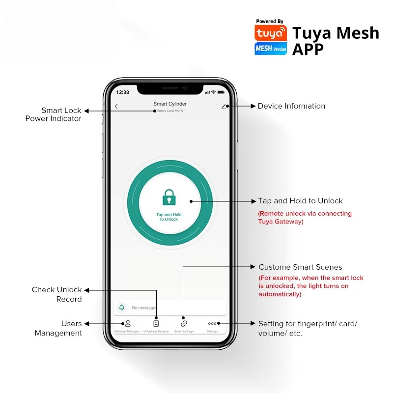 Kunci Pintu Silinder Pintar Tu - Airbnb Smart Home ulasan dan harga