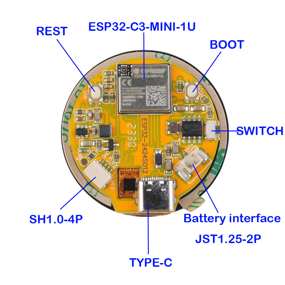 Layar ESP32 1.28 inci ESP32-C3 - Smart Home Esp32 ulasan dan harga