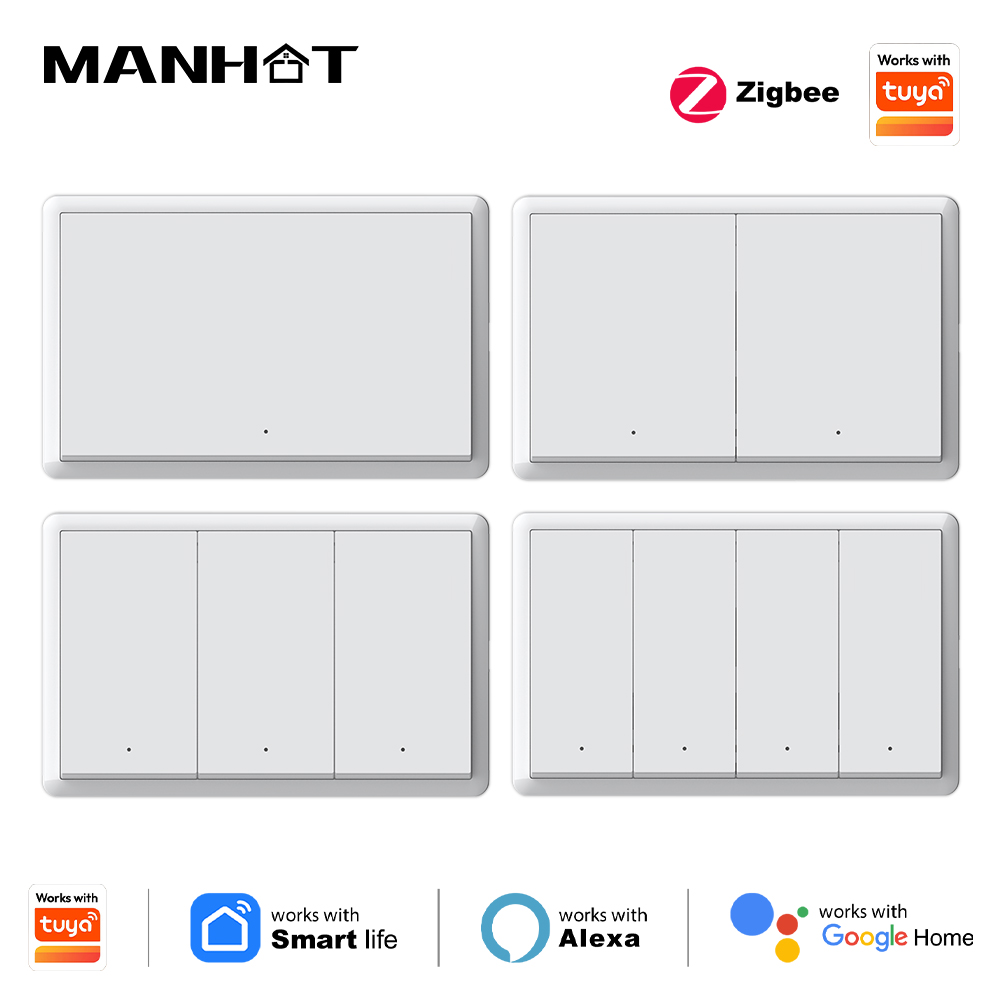 Sakelar Zigbee Pintar Manhot T - Tuya Smart Switch ulasan dan harga