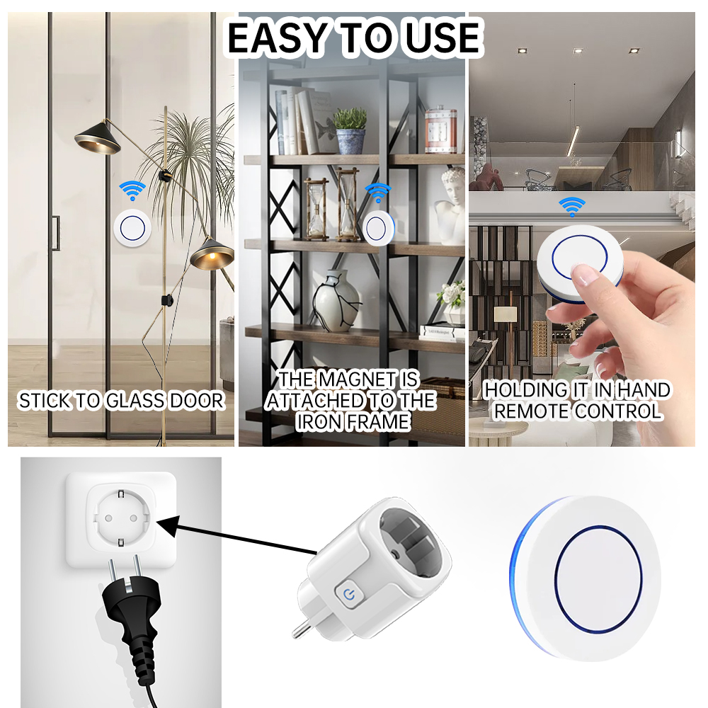 Soket Nirkabel RF433 Smart Hom - Smart Home Or Smart Home ulasan dan harga