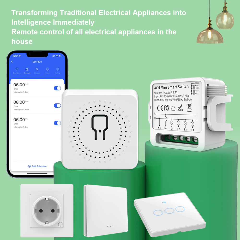 Tuya WiFi Smart Switch 1/2/3/4 - Tuya Smart Switch ulasan dan harga