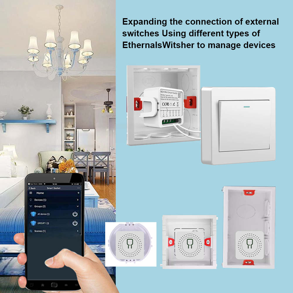 Tuya WiFi Smart Switch 1/2/3/4 - Tuya Smart Switch ulasan dan harga