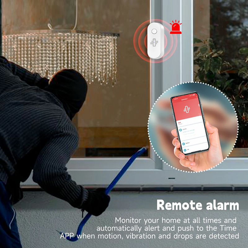 Tuya WiFi Detektor Getaran Kac - Door Window Sensor ulasan dan harga