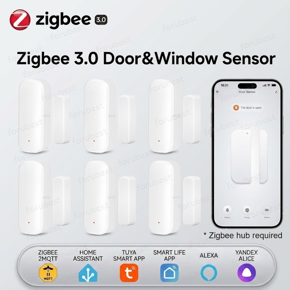 Zigbee 3.0 Sensor Jendela Pint - Smart Home Zigbee 3.0 ulasan dan harga