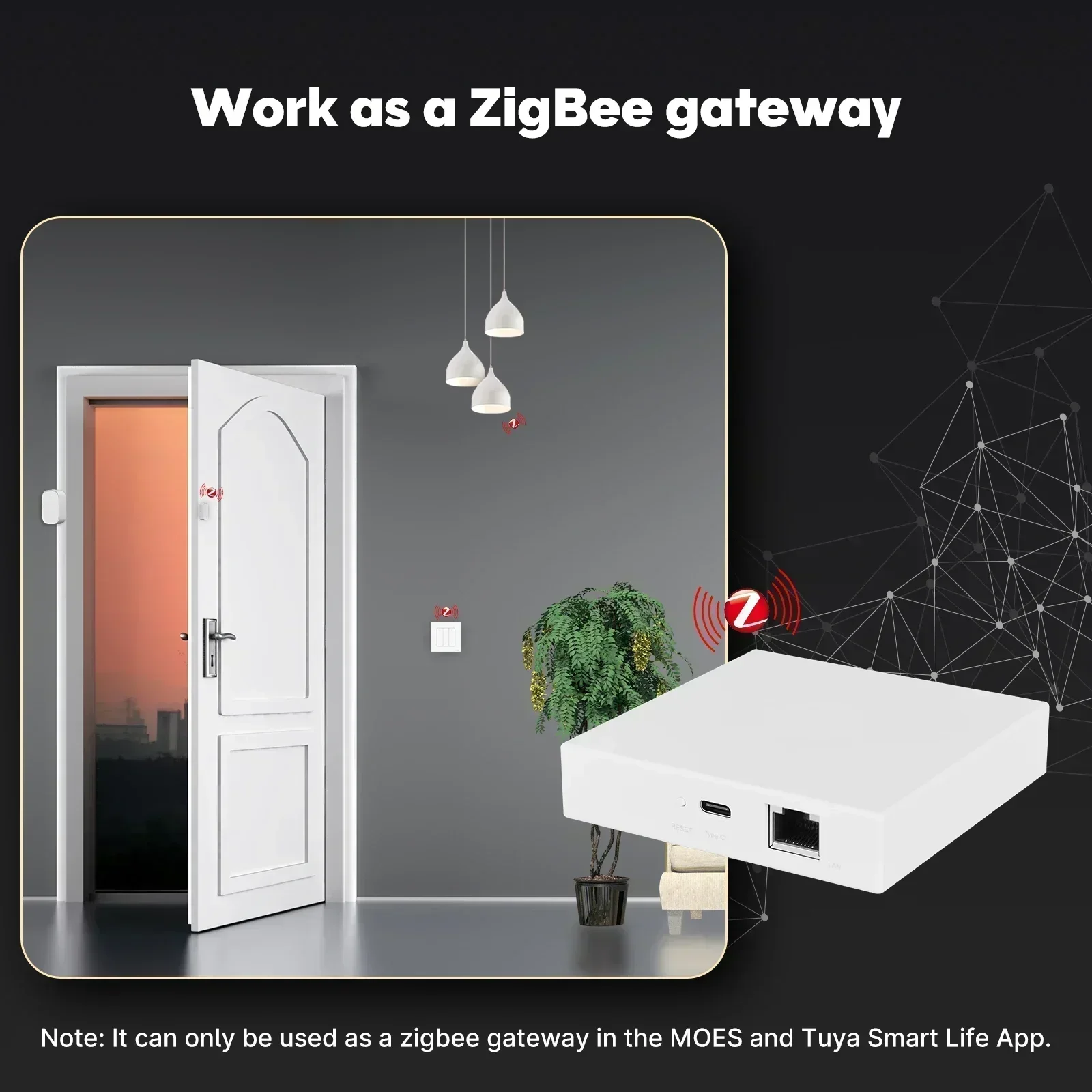 MOES Tuya Zigbee Matter Thread - Smart Home Nest ulasan dan harga
