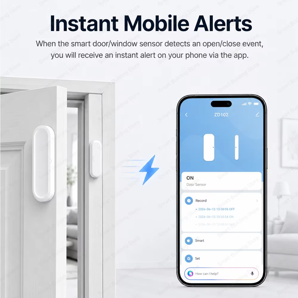 Sensor Pintu Jendela Tahan Air - Smart Home Zigbee 3.0 ulasan dan harga