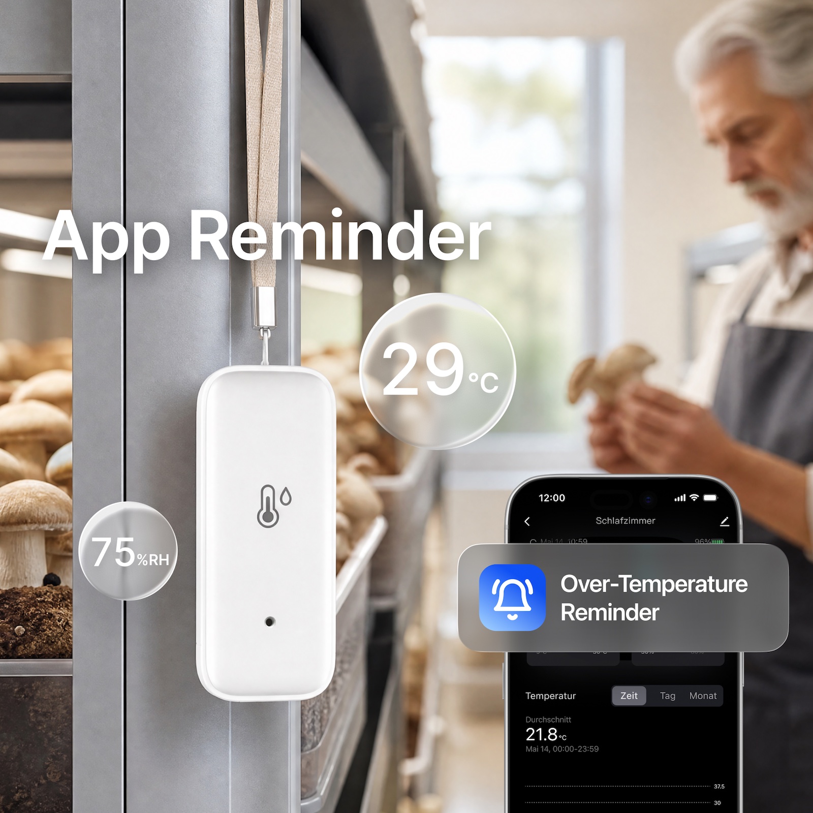 Sensor Suhu Kelembaban Tuya Sm - Smart Home Zigbee 3.0 ulasan dan harga