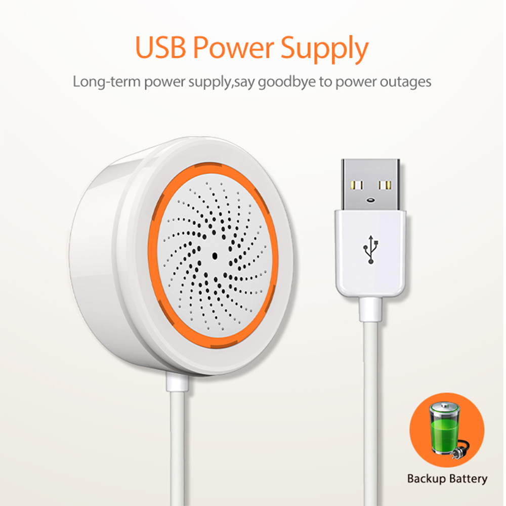 Coolcam Tuya Zigbee Alarm Sire - Smart Home Nest ulasan dan harga