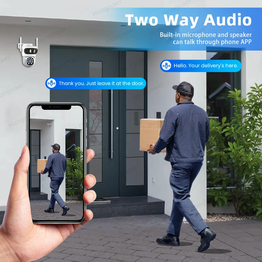 2026 Hongnaer 6MP 4CH 3 Lensa  - Security Ip Camera ulasan dan harga