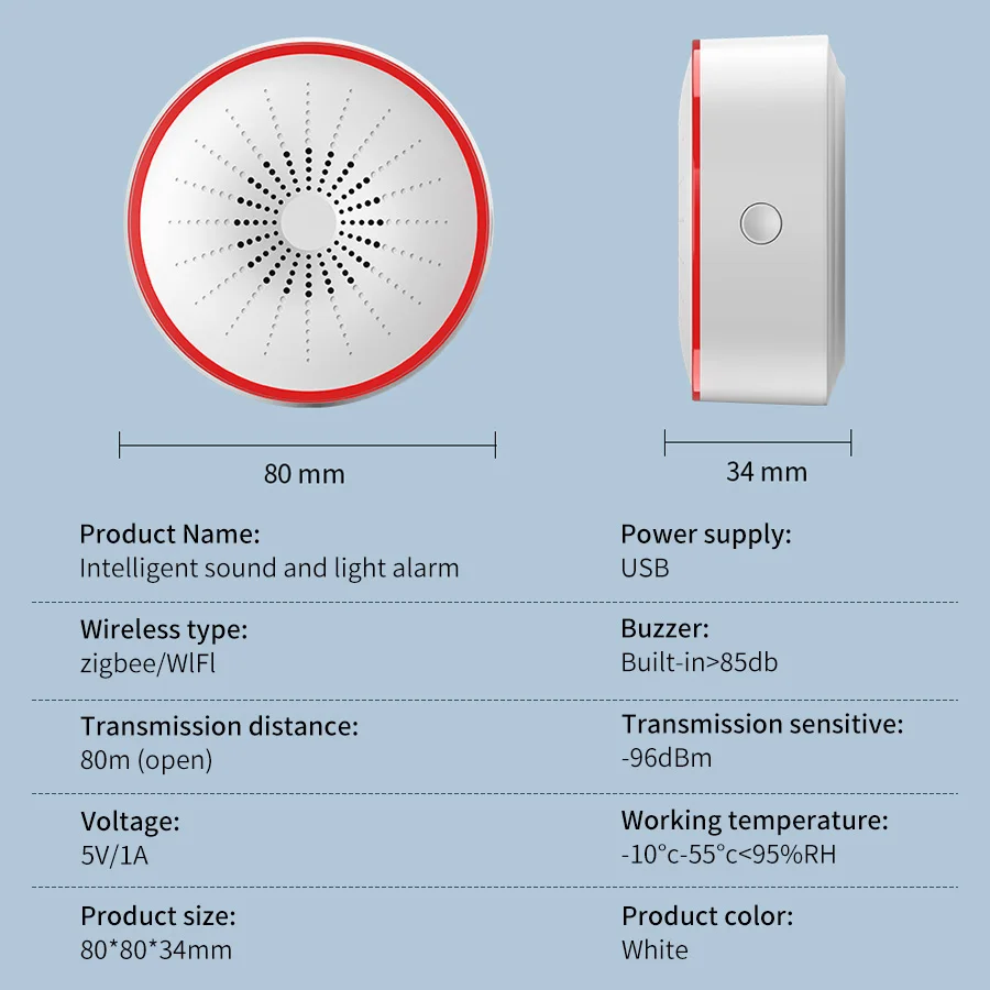 Tuya WiFi ZigBee Smart Alarm S - Smart Home Full System ulasan dan harga