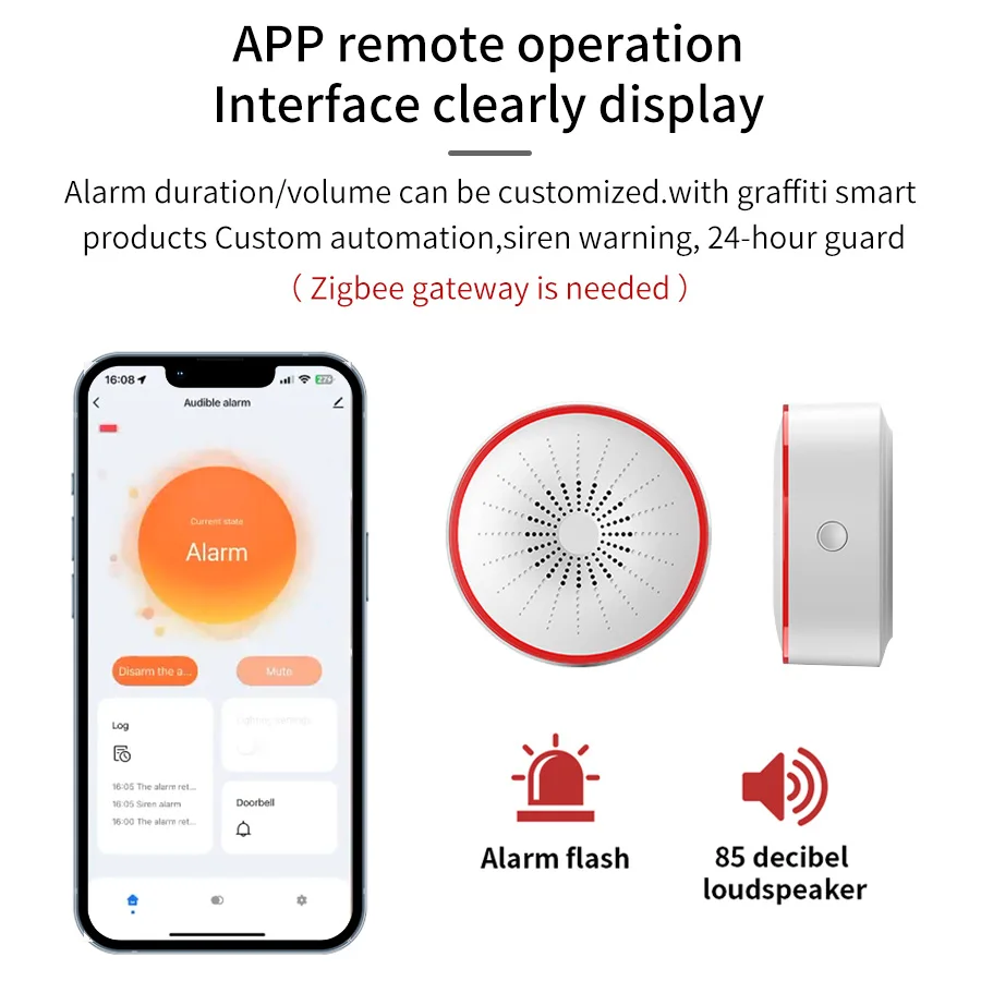 Tuya WiFi ZigBee Smart Alarm S - Smart Home Full System ulasan dan harga