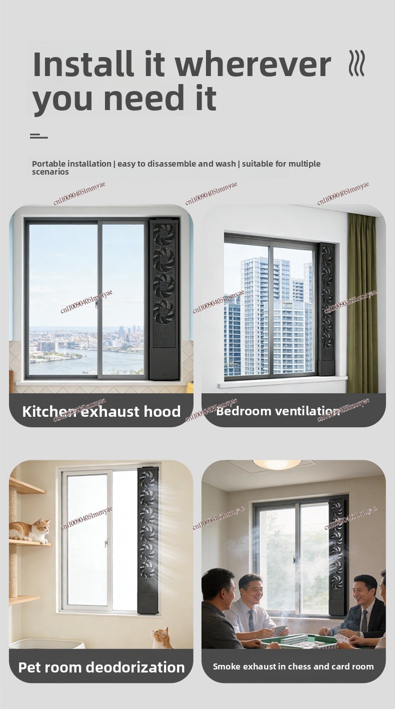Kipas Exhaust Jendela Tanpa Pe - Smart Home Ventilation ulasan dan harga