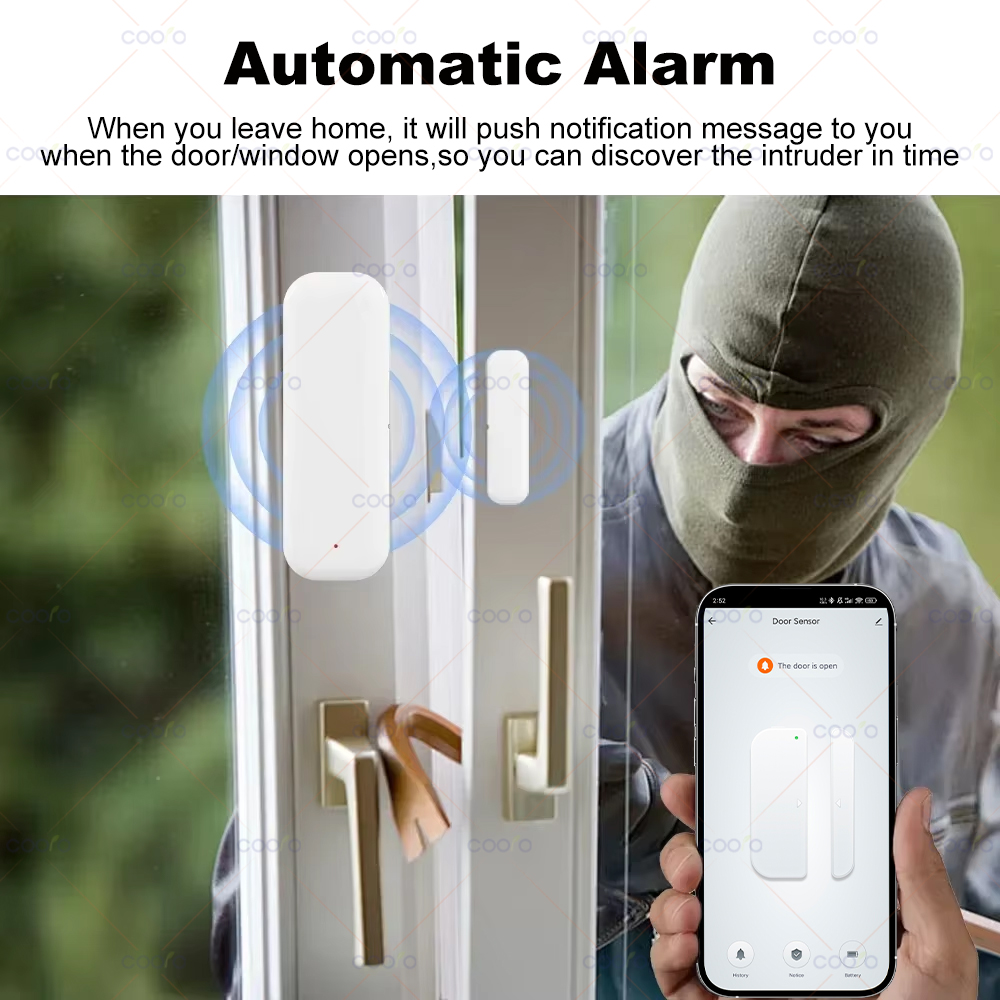 Zigbee 3.0 Sensor Jendela Pint - Smart Home Zigbee 3.0 ulasan dan harga