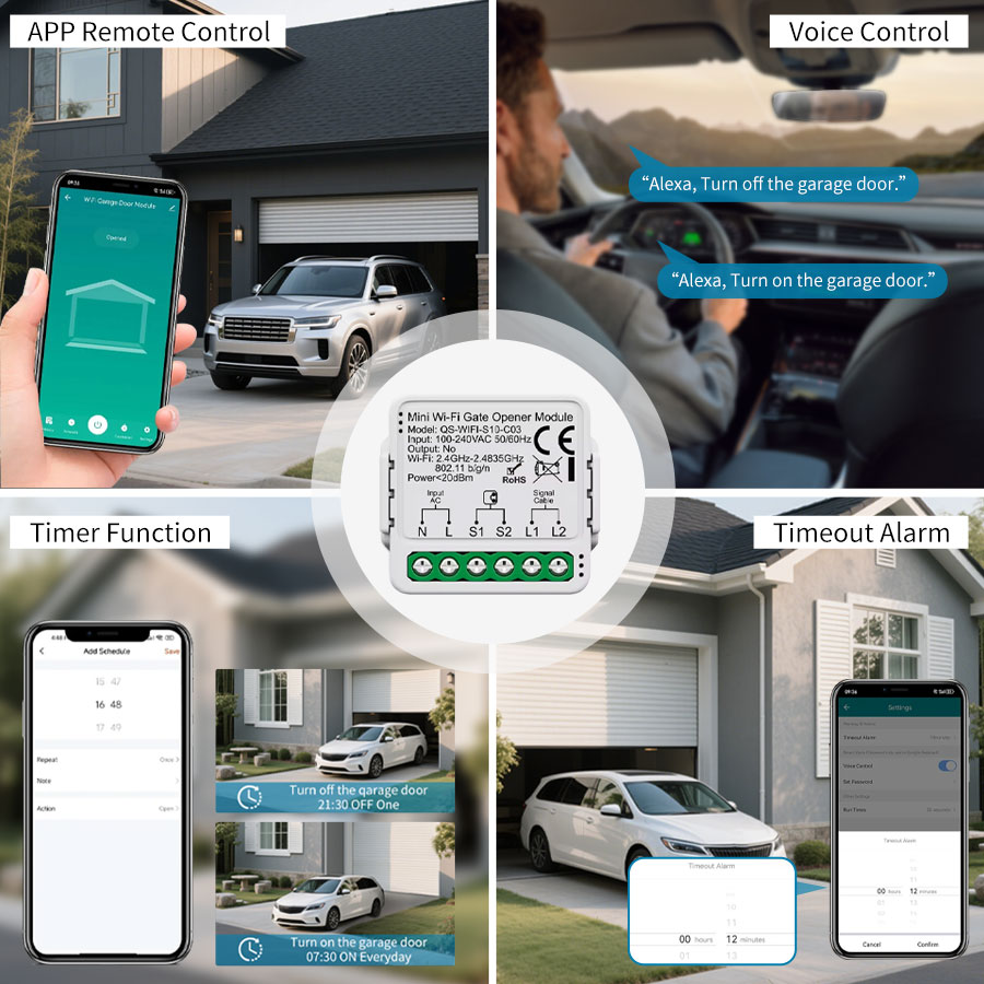 Pengontrol Pintu Garasi Tuya S - Smart Home Or Smart Home ulasan dan harga