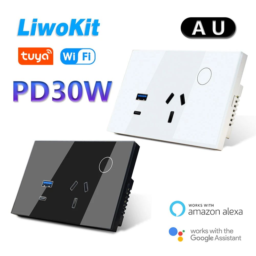 LiwoKit AU Tuya Soket Dinding  - Smart Home Or Smart Home ulasan dan harga