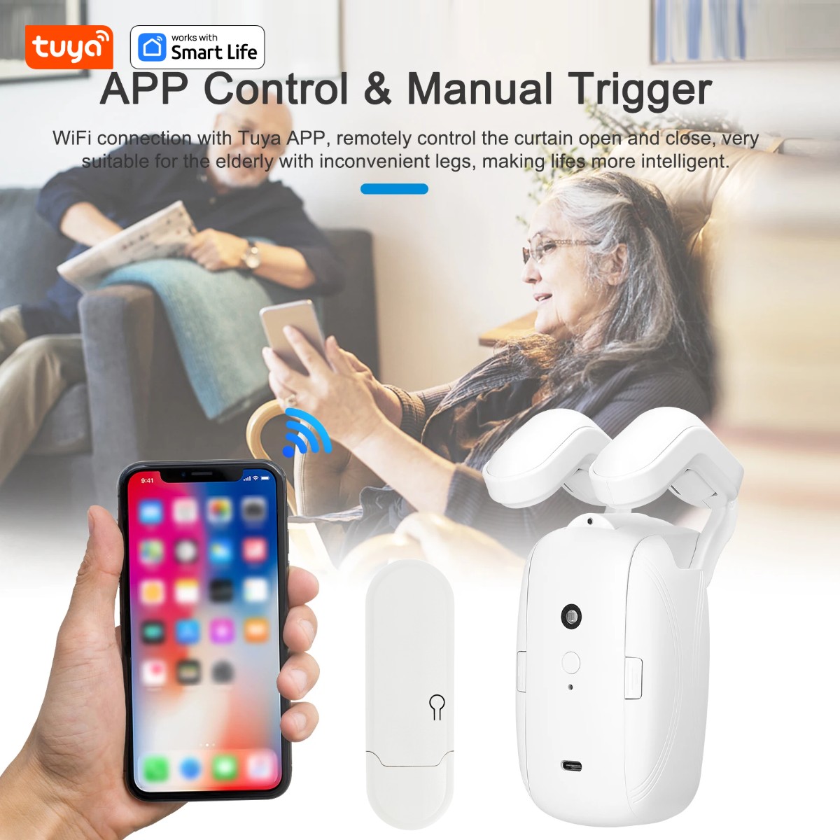 1/2 Buah Robot Tirai WiFi Pint - Smart Home Full System ulasan dan harga
