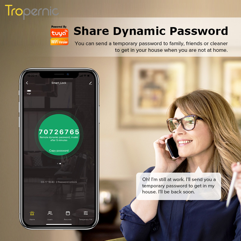 Tuya Zigbee kunci pintu biomet - Airbnb Smart Home ulasan dan harga