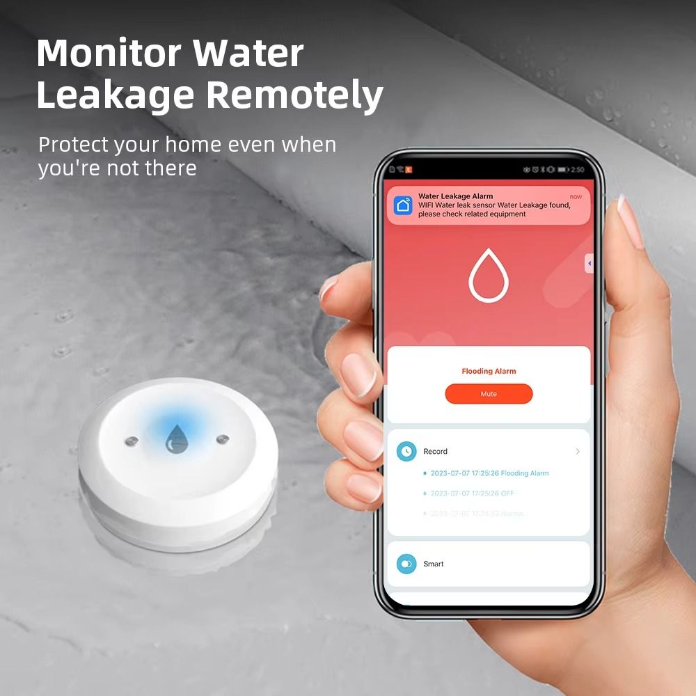 Fungsi Alarm Sensor Air ZigBee - Smart Home Zigbee 3.0 ulasan dan harga