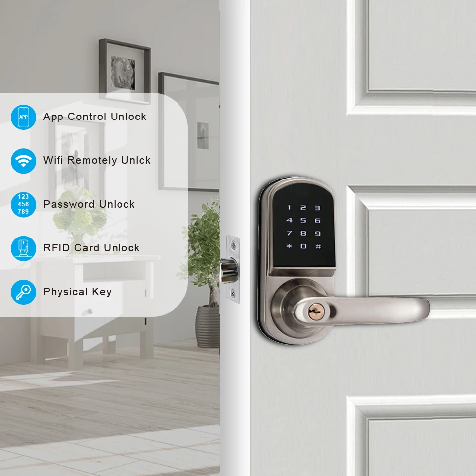 Kunci Pintu Pintar dari Paduan - Airbnb Smart Home ulasan dan harga