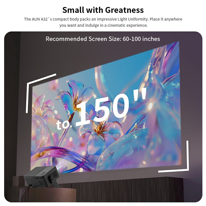 Proyektor Android AUN A32 Pro  - Smart Home X10 ulasan dan harga