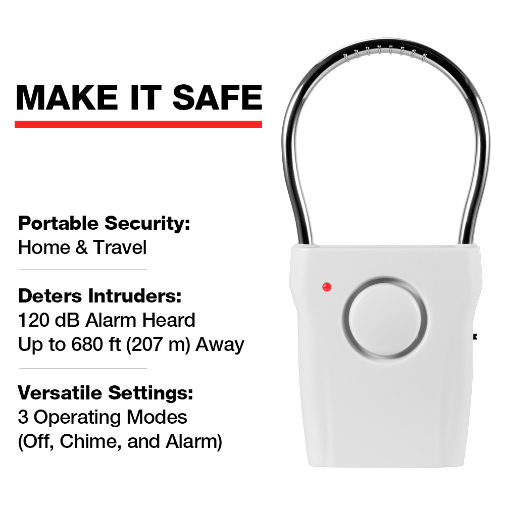 Alarm Gagang Pintu 120dB denga - Door Window Sensor ulasan dan harga