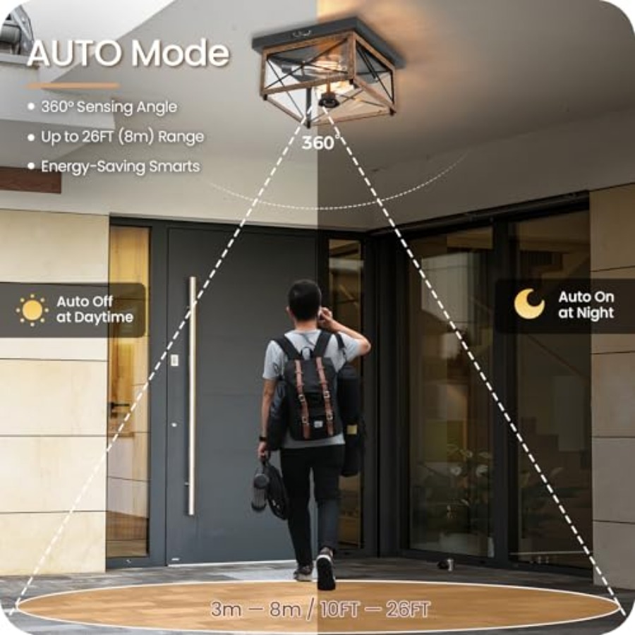 Lampu Plafon Luar Ruangan deng - Motion Sensor Light ulasan dan harga
