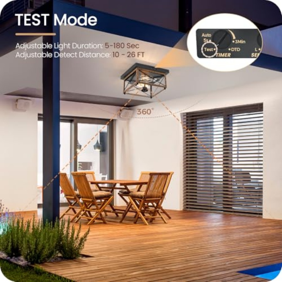 Lampu Plafon Luar Ruangan deng - Motion Sensor Light ulasan dan harga