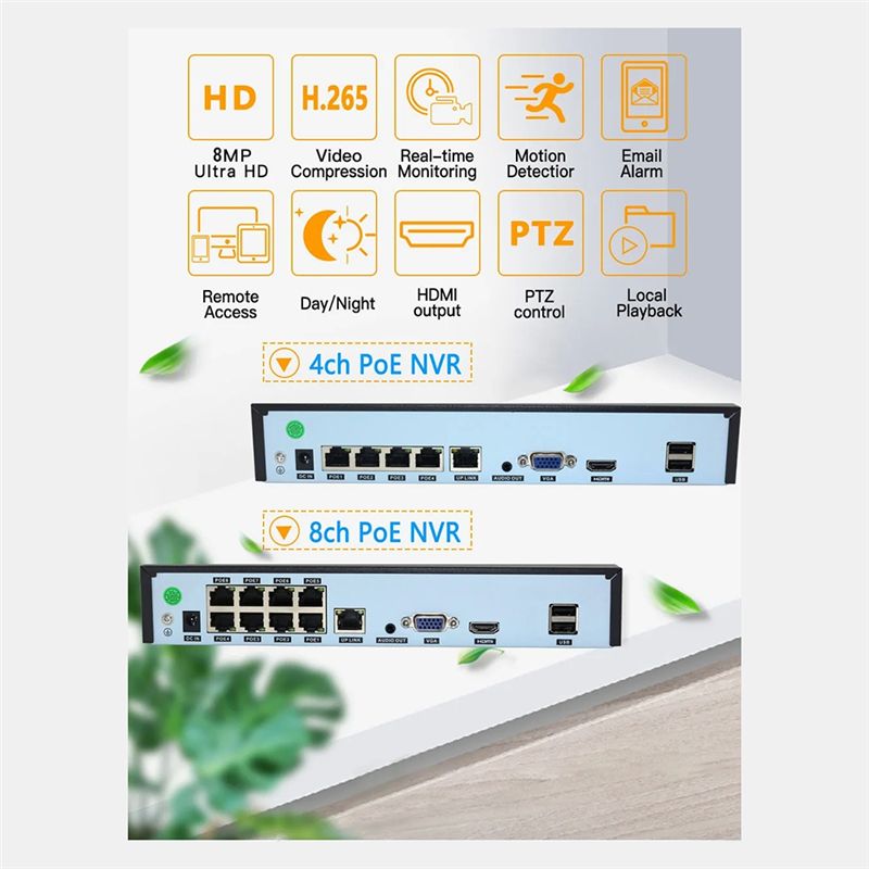 B68C Xmeye 4K 8CH POE NVR Pere - Security Ip Camera ulasan dan harga