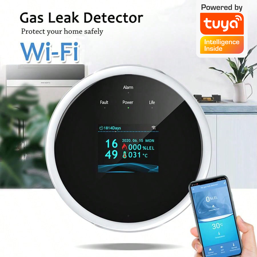 Sensor Alarm Gas WiFi 2.4G Det - Smart Home Full System ulasan dan harga