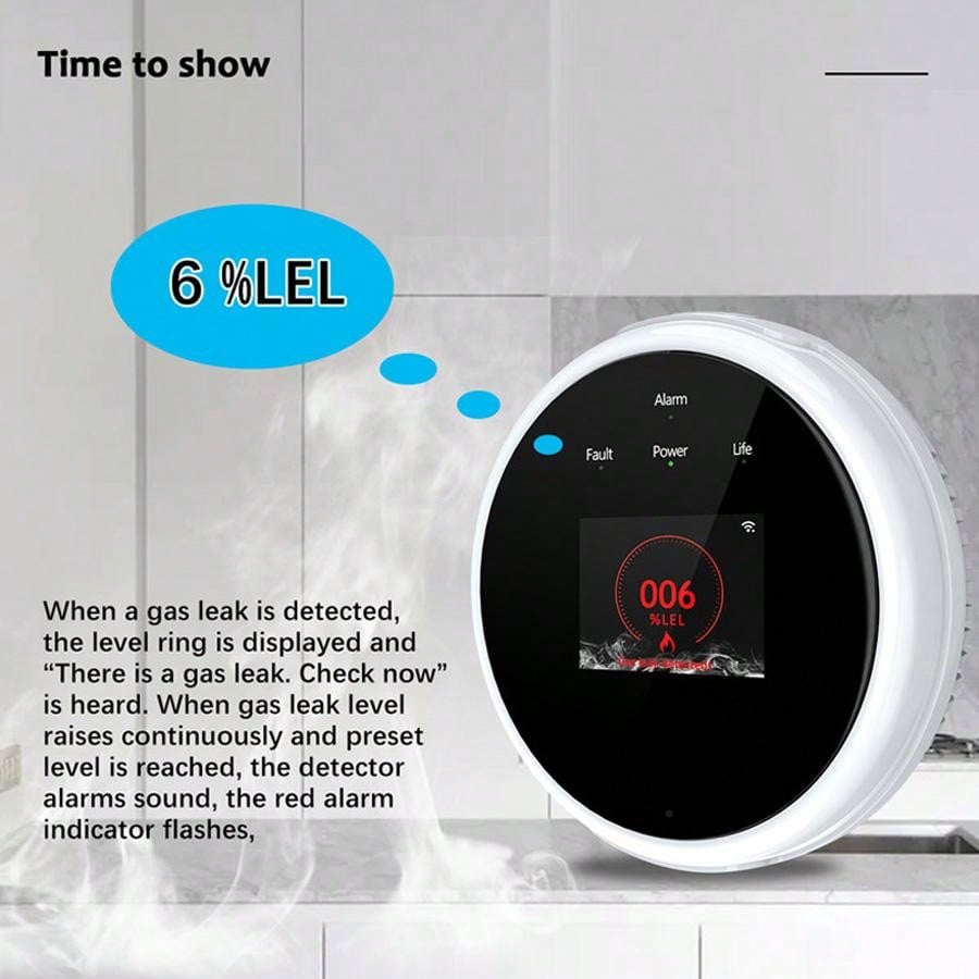 Sensor Alarm Gas WiFi 2.4G Det - Smart Home Full System ulasan dan harga