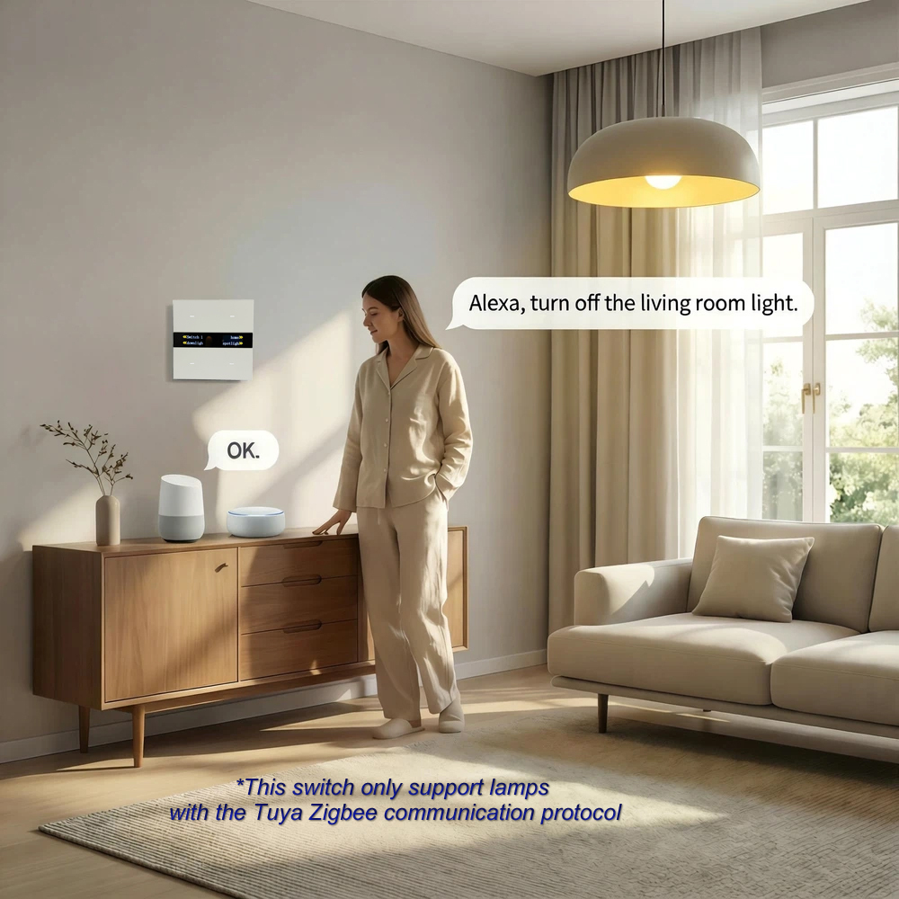 Panel Saklar Pintar Zigbee M8  - Smart Home Solution ulasan dan harga