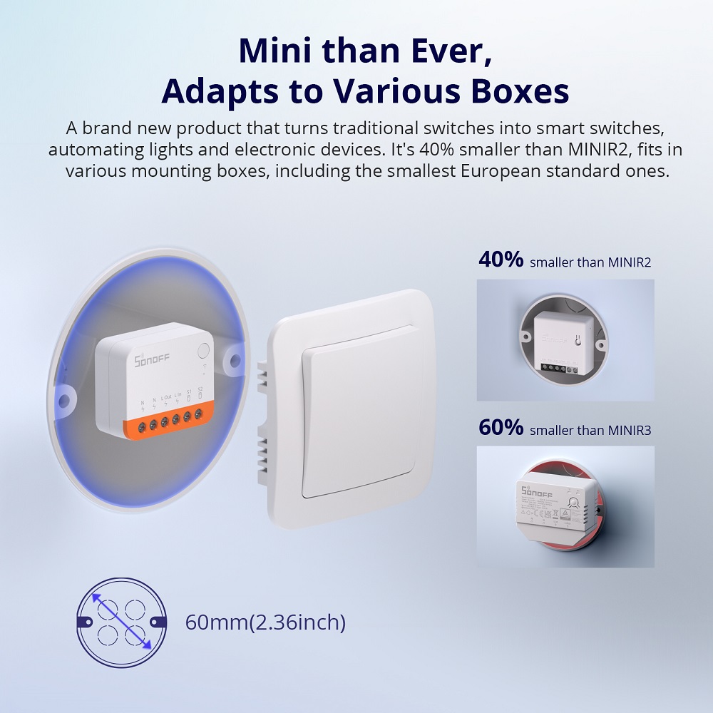 Sonoff Mini R4 Extreme Wifi Sm - Smart Home Internet ulasan dan harga